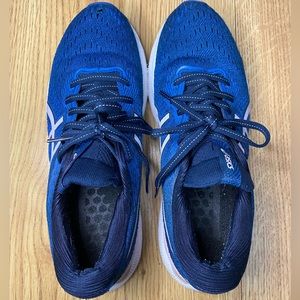 Womens Size 8.5 Asics Gel-Nimbus 24 Blue White Pink Running Shoes Sneakers